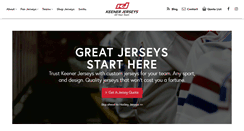Desktop Screenshot of keenerjerseys.com